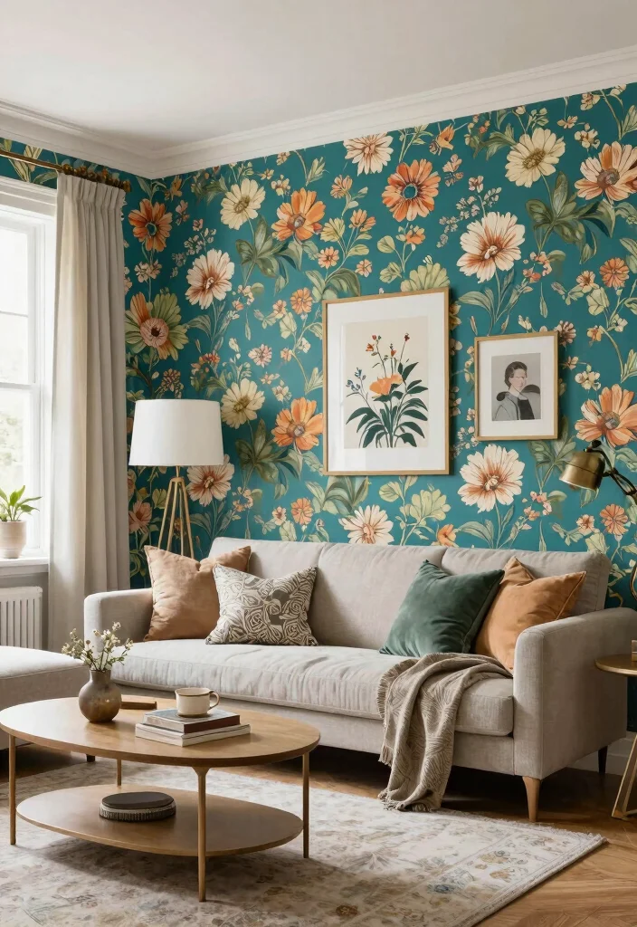 15 Wall Paneling Design Ideas for a Fresh Modern Home Update - 14. Vintage Wallpaper 1