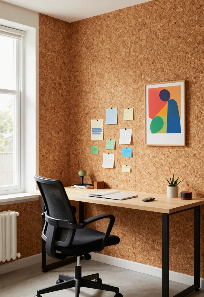 15 Wall Paneling Design Ideas for a Fresh Modern Home Update - 15. Cork Wall Panels 1